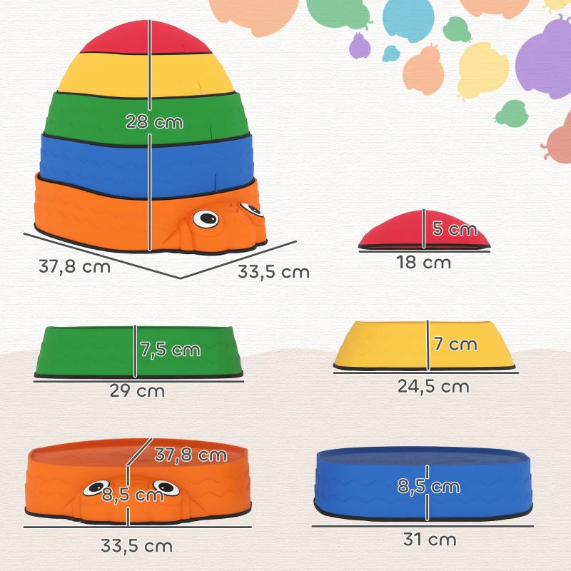 Balancing Stones for Children, 5 Pieces Non-Slip and Stackable, Ages 2-8 - Image 2