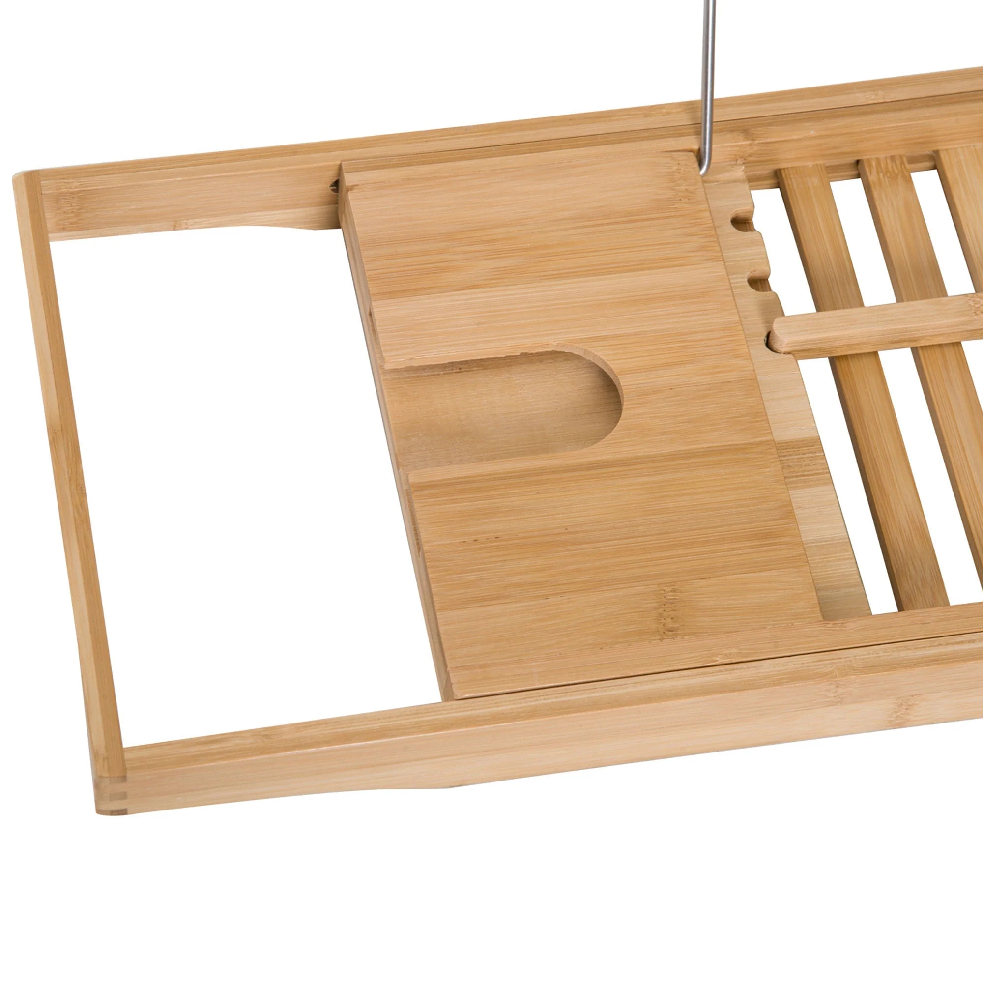 Bamboo Bathtub Caddy, Adjustable, Natural Material - Image 8