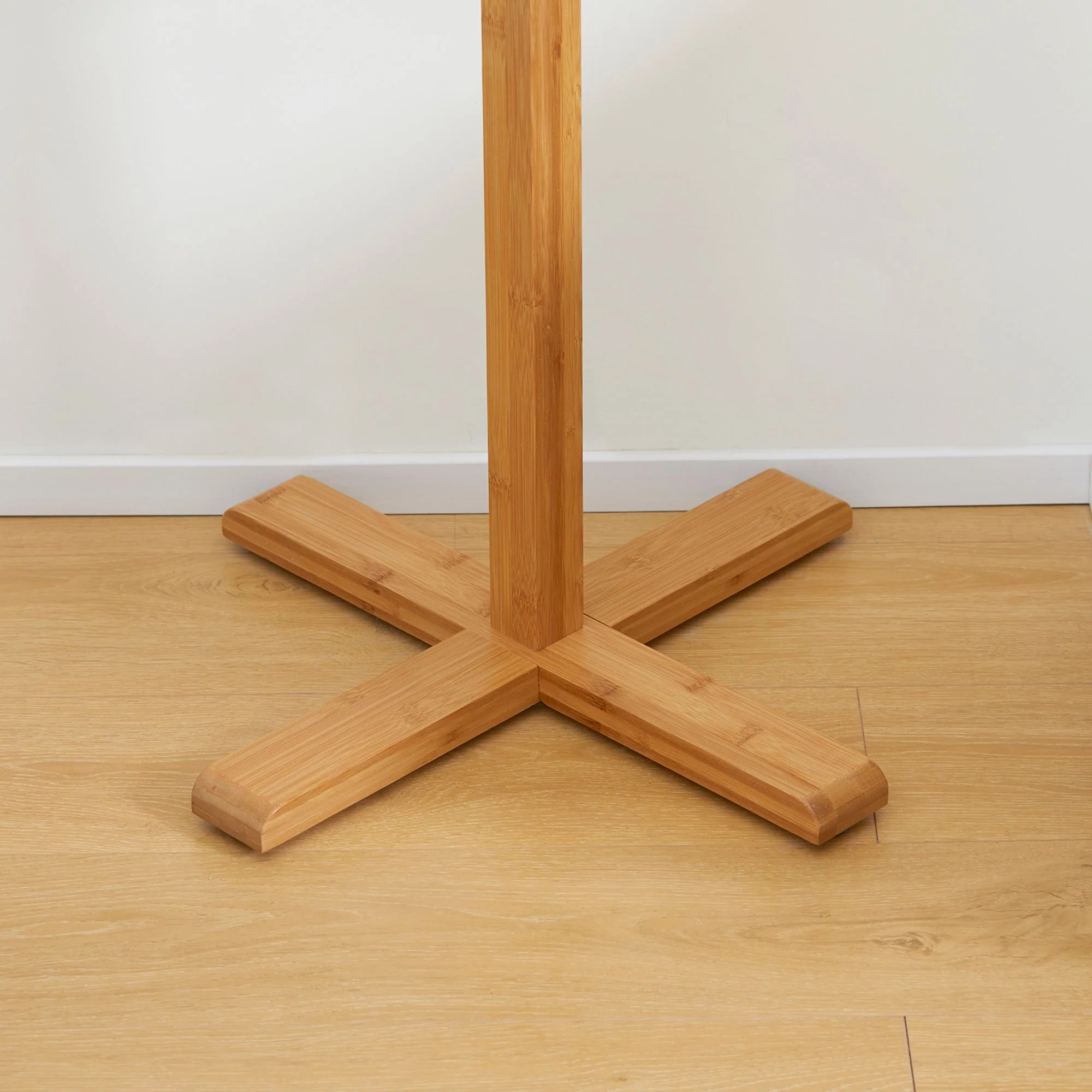 Bamboo coat rack, 8 hooks, clothes rack, stylish & functional - Image 7