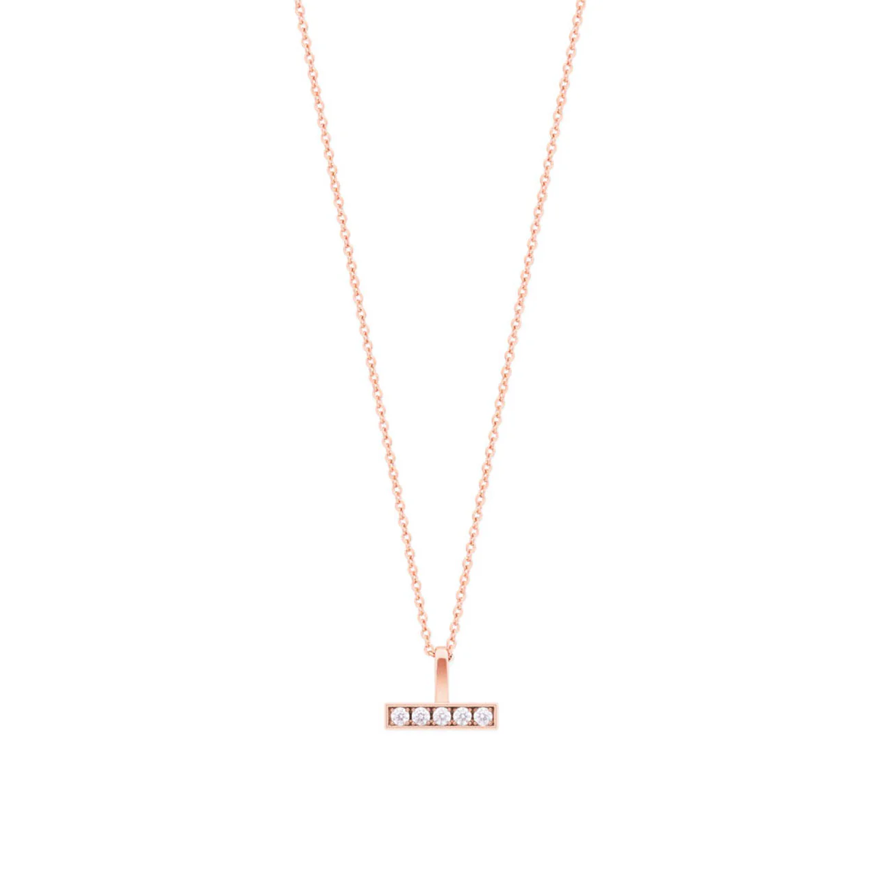 Bar Pendant Rose Gold