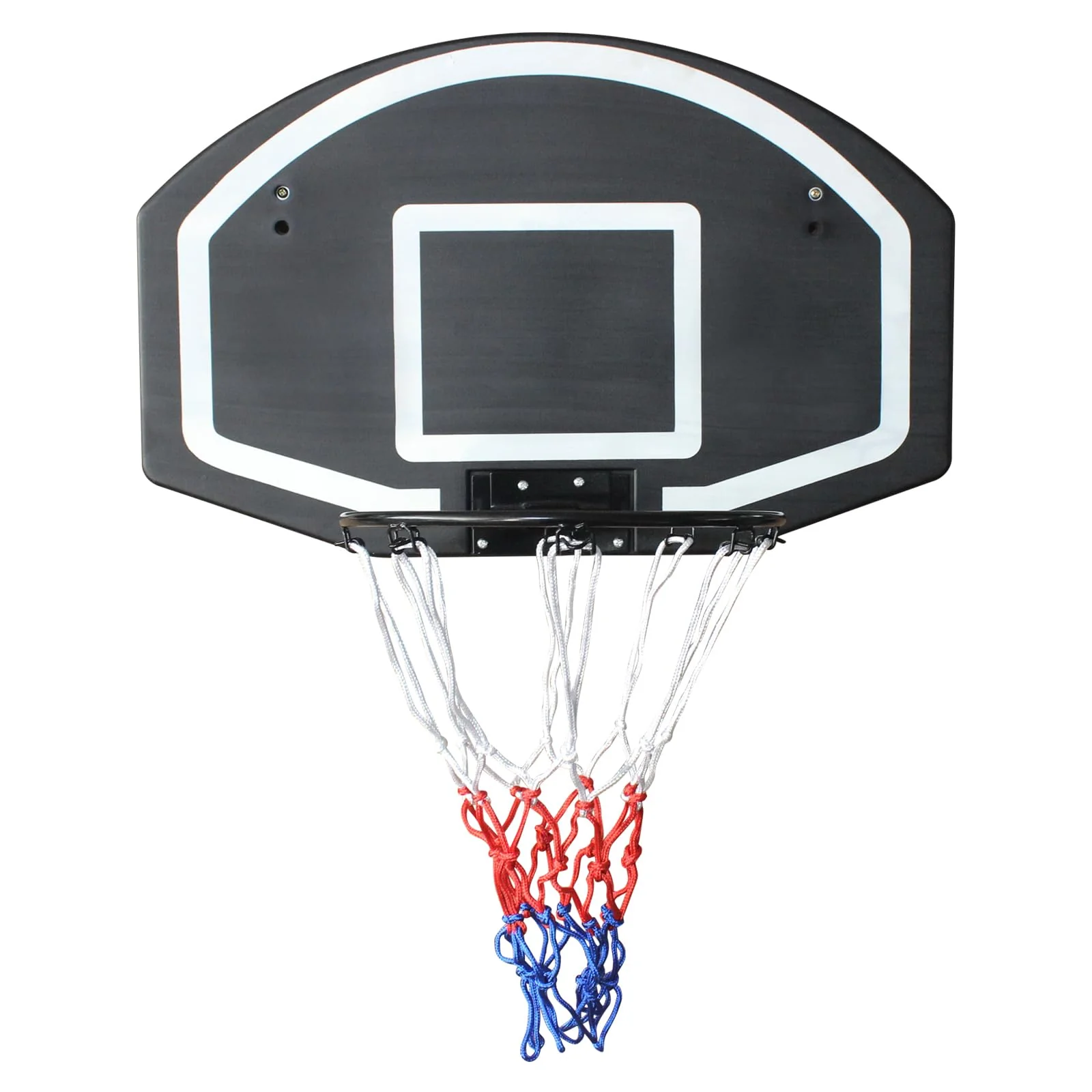 Basketball Hoop Wall/Door Mount Indoor/Outdoor Shatter-Proof Backboard - Black - Image 2