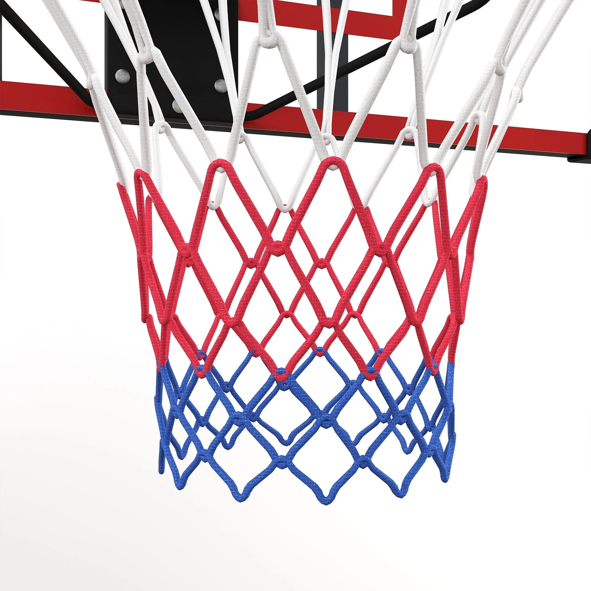 Basketball Hoop, Wall-Mounted Outdoor Backboard, Steel Red - Image 8