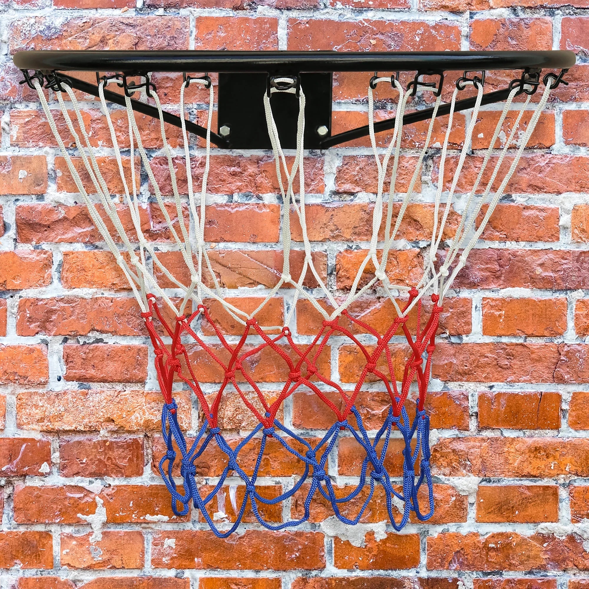 Basketball Rim, Durable Steel Weather-Resistant, Black - Image 7