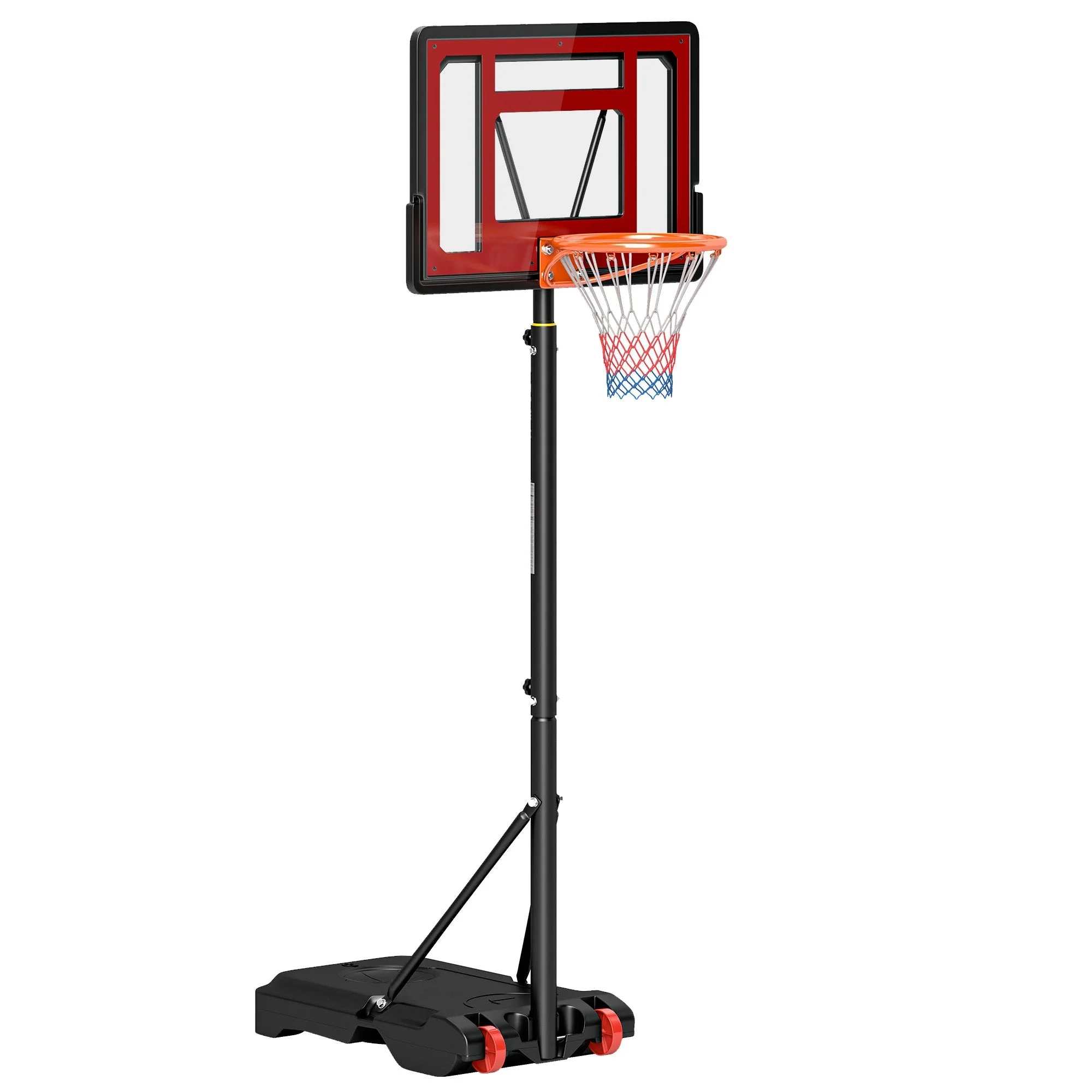 Basketball Stand, Height Adjustable 160-210cm with Wheels & 83x59cm Backboard, Outdoor - Image 2
