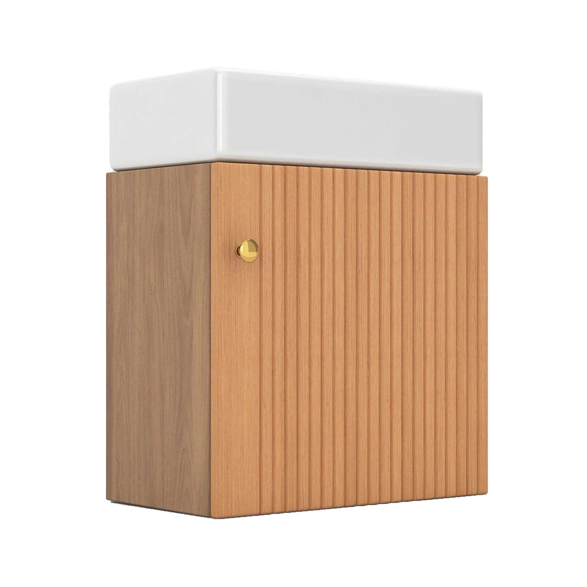 Bathroom furniture washbasin with vanity unit 46 cm, hanging, small guest, in furniture - Image 8