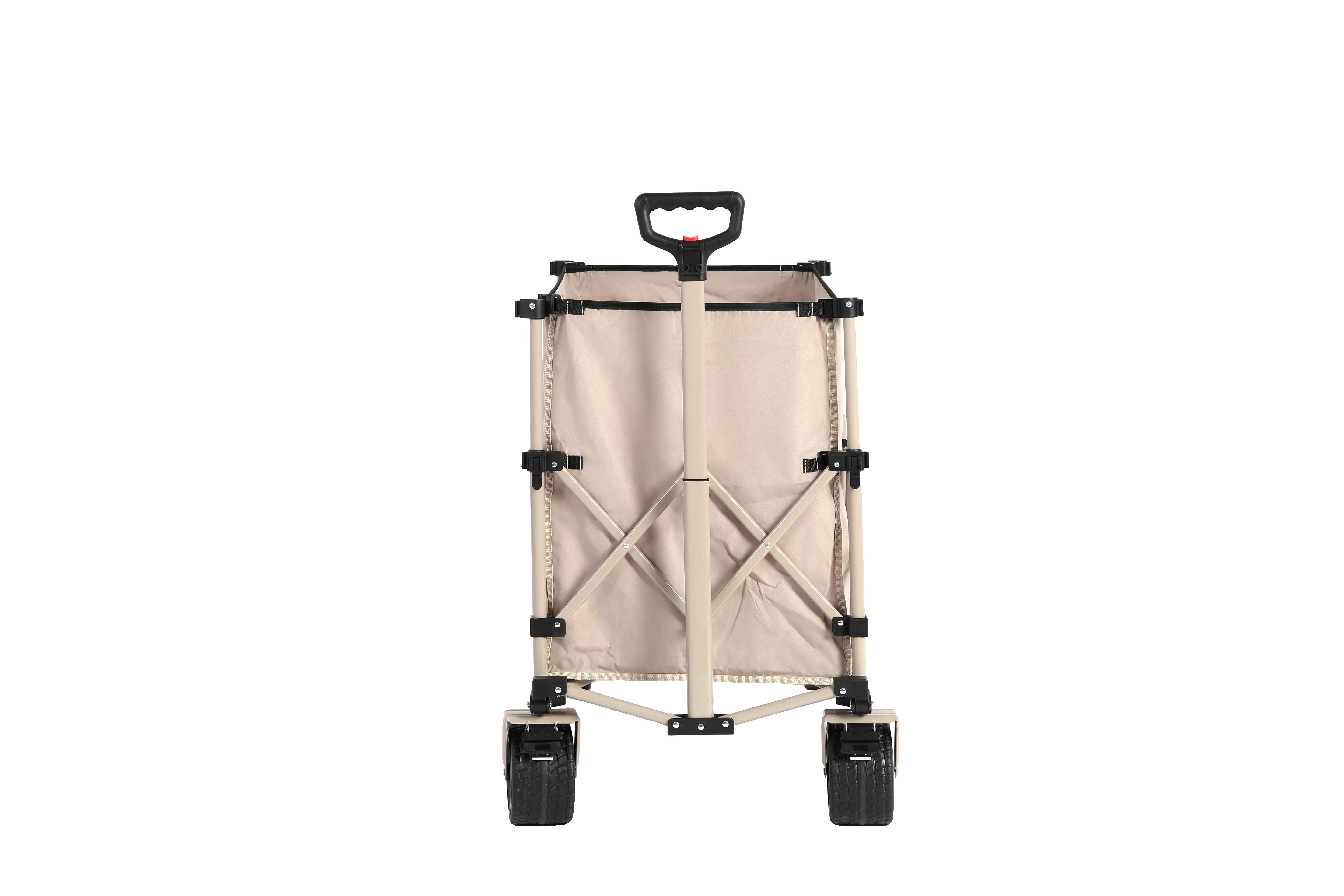 Beach Wagon, Collapsible 220lbs, Heavy Duty 300L, All-Terrain Beach Wheels, Beige - Image 5
