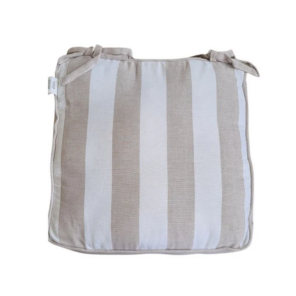 Beige Stripe Seat-Pad