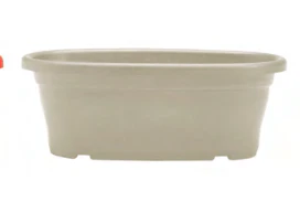 Bella Oval Planter 37cm Grey