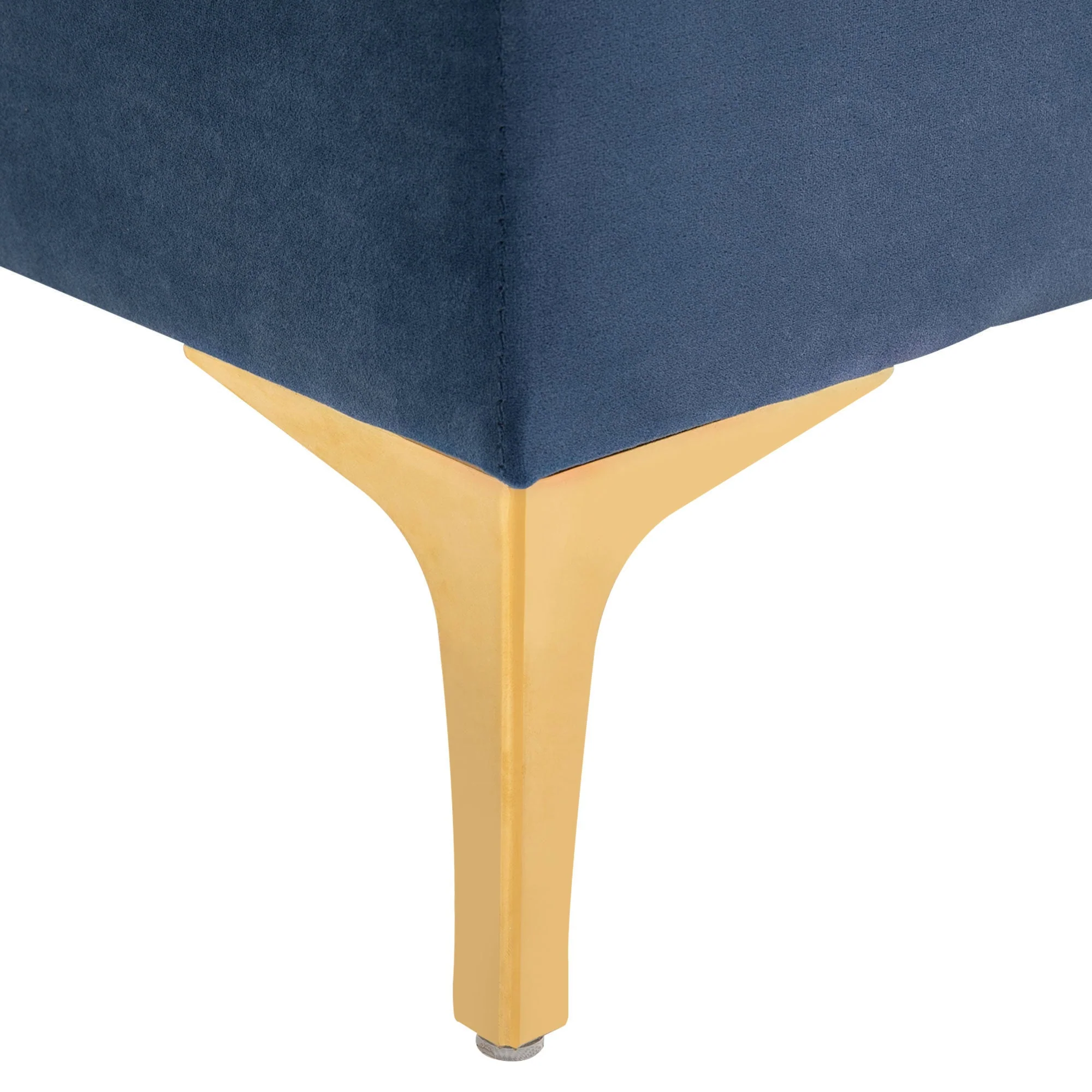Bench Bed Shoe Bench Velvet Blue - Image 7