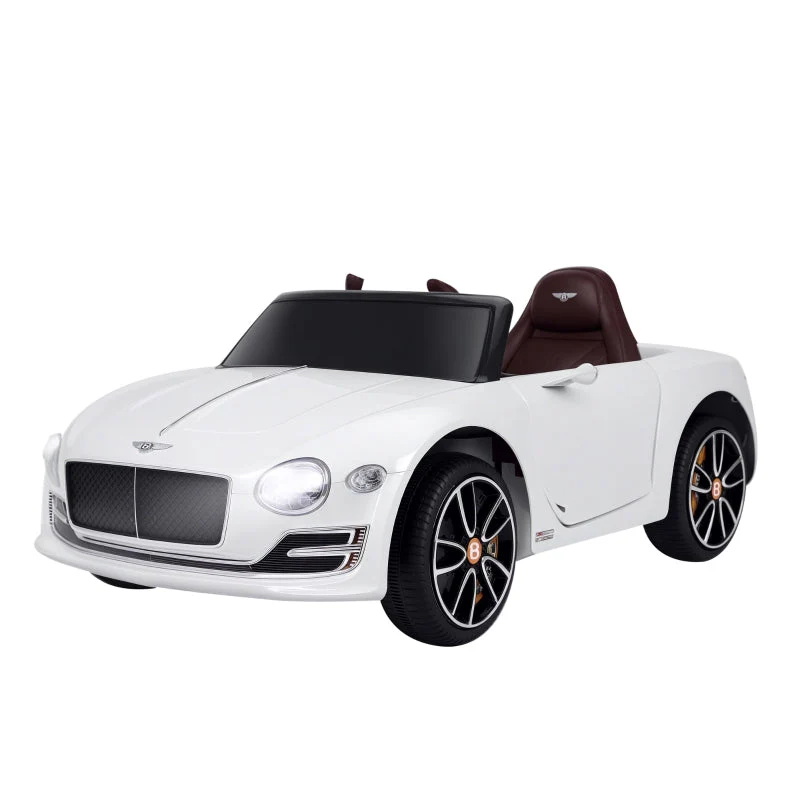 Bentley GT Licensed Electric Ride-On Car with Remote Control and 2 x 390 Motors, White - Image 2