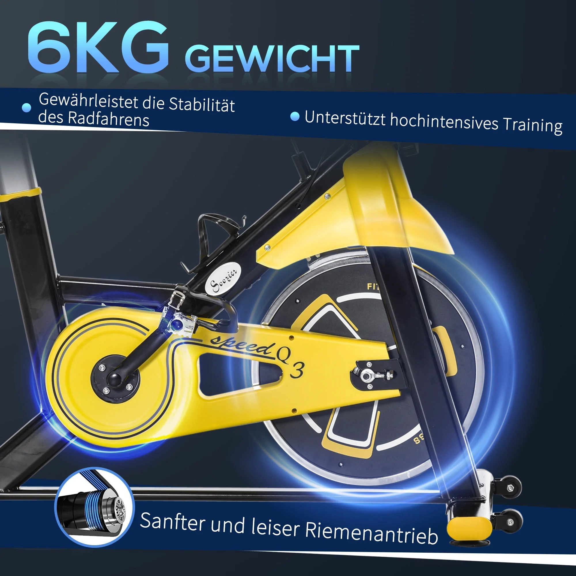 Bike Trainer, Height-Adjustable Exercise Fitness, Steel and ABS - Image 5