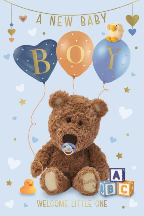 Birth Boy Card - Bear