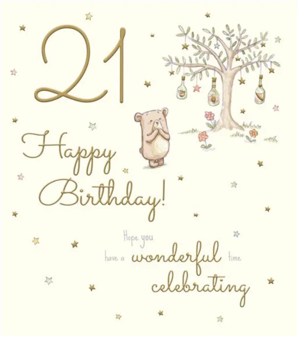 Birthday 21st - Bear/Tree