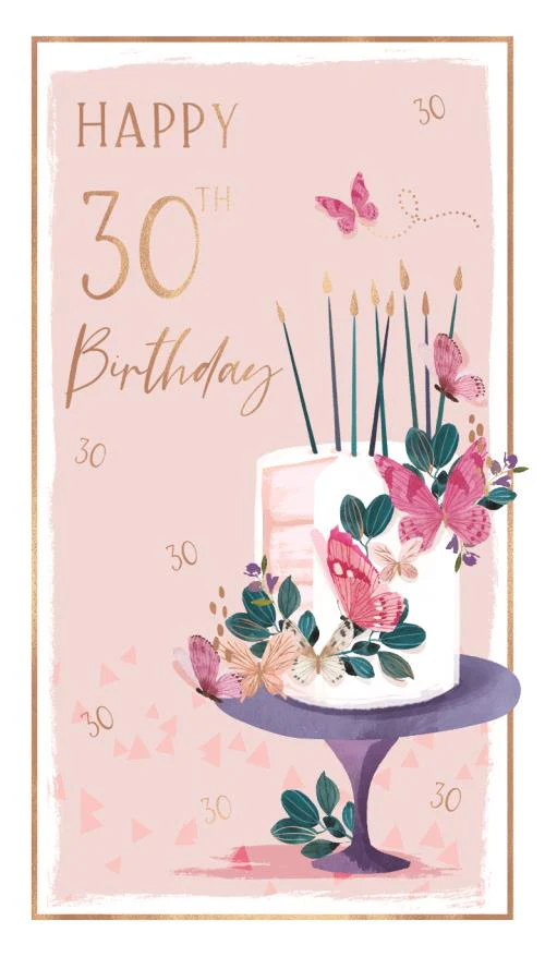 Birthday Card - 30th Female