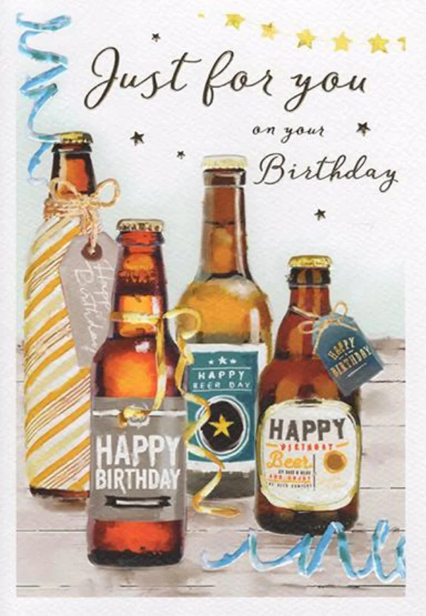 Birthday Card - Beer