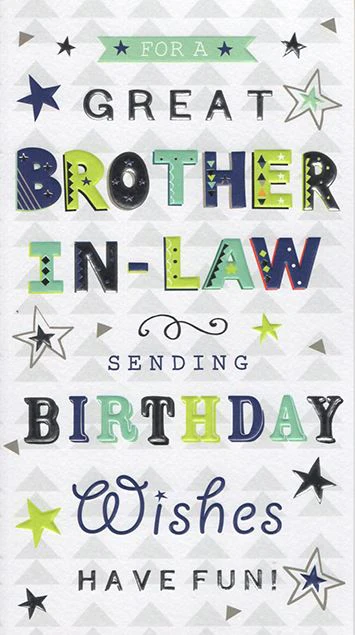 Birthday Card - Brother in Law