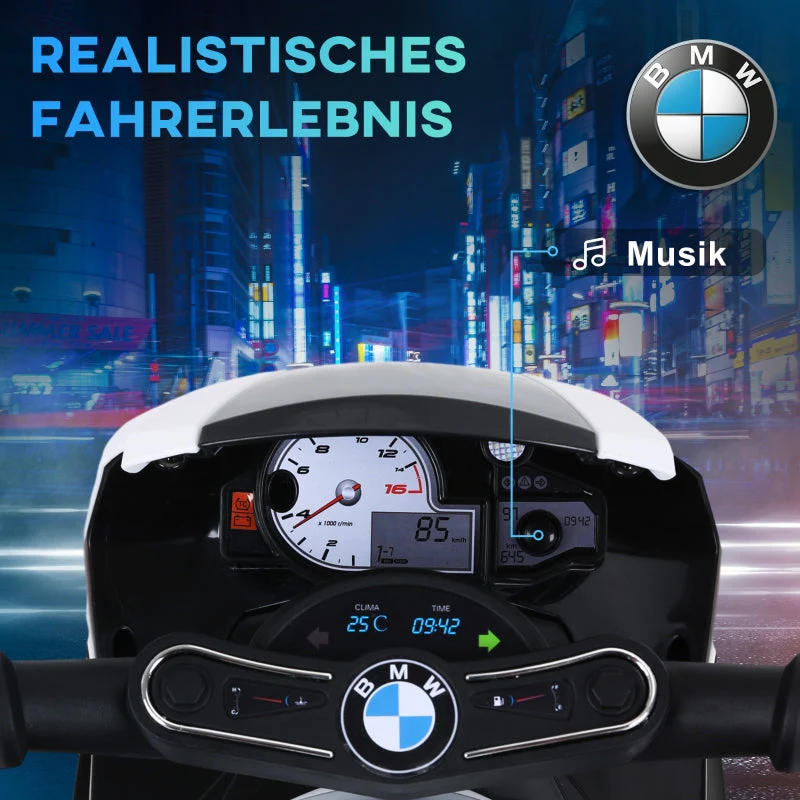 BMW S1000RR Electric Kids Motorcycle Music Headlights 18-36 Months - Black - Image 4