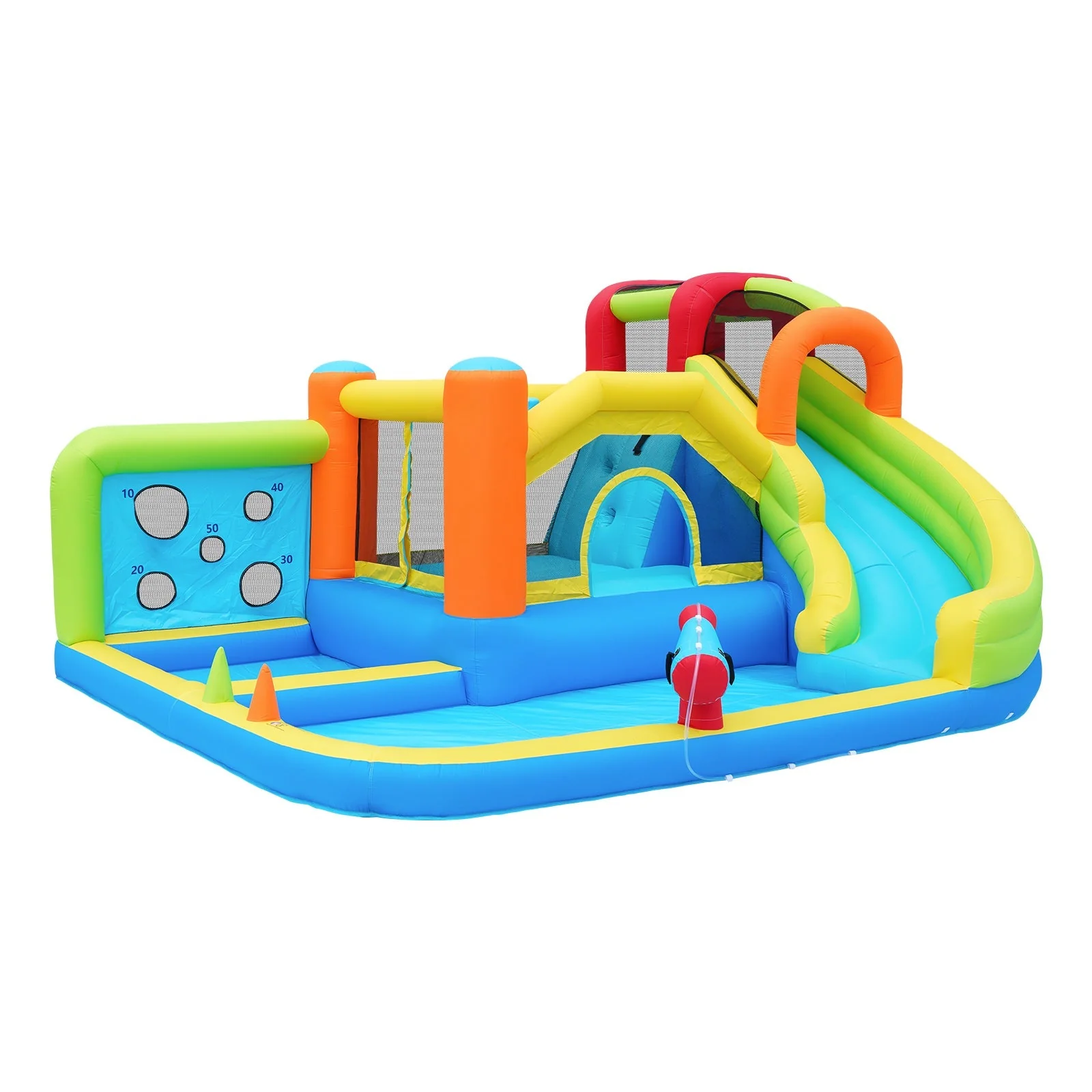 Bouncy Castle with Blower, Multifunctional Water and Trampoline Park - Image 11