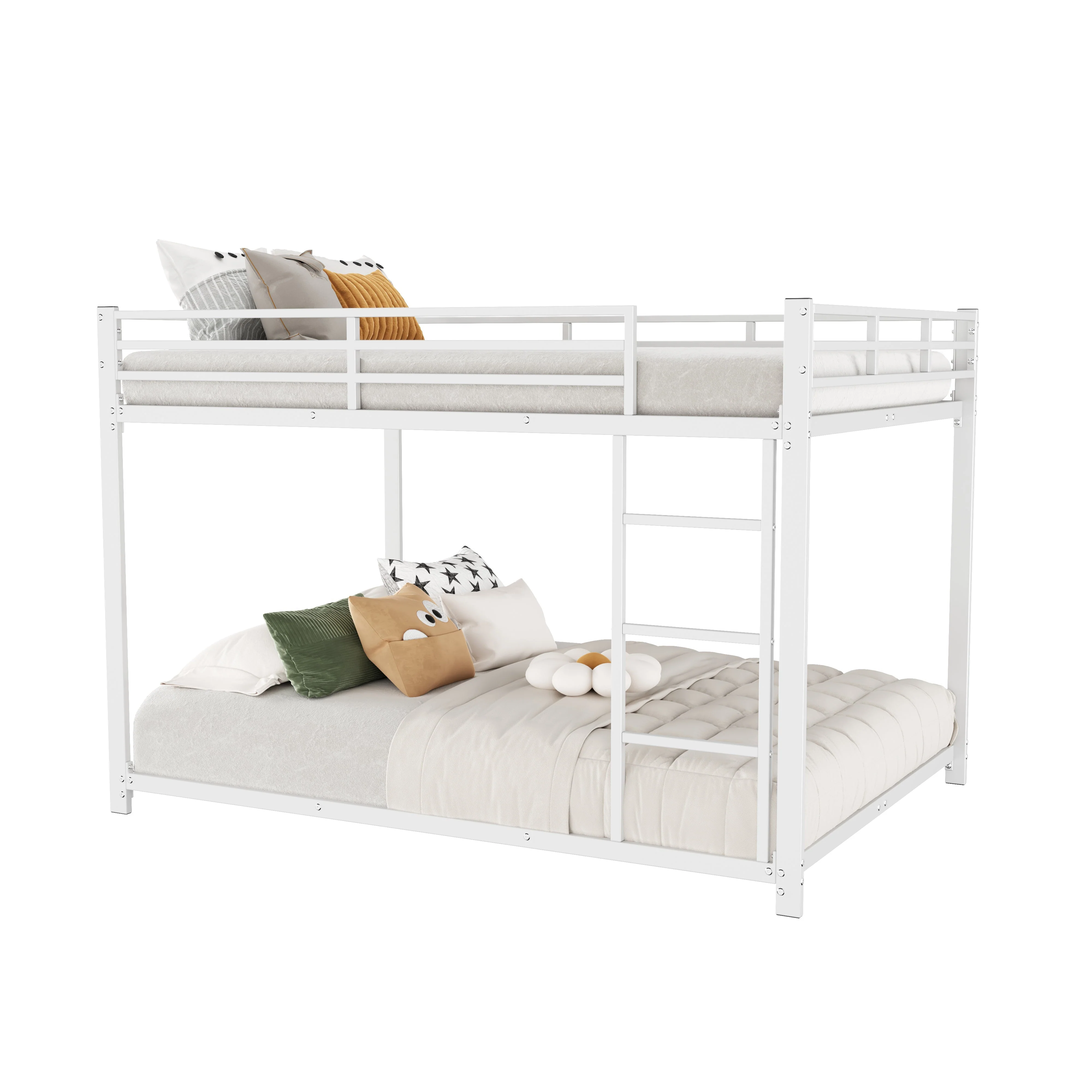 Bunk Bed 140x200cm Classic Iron Frame - White - Image 6