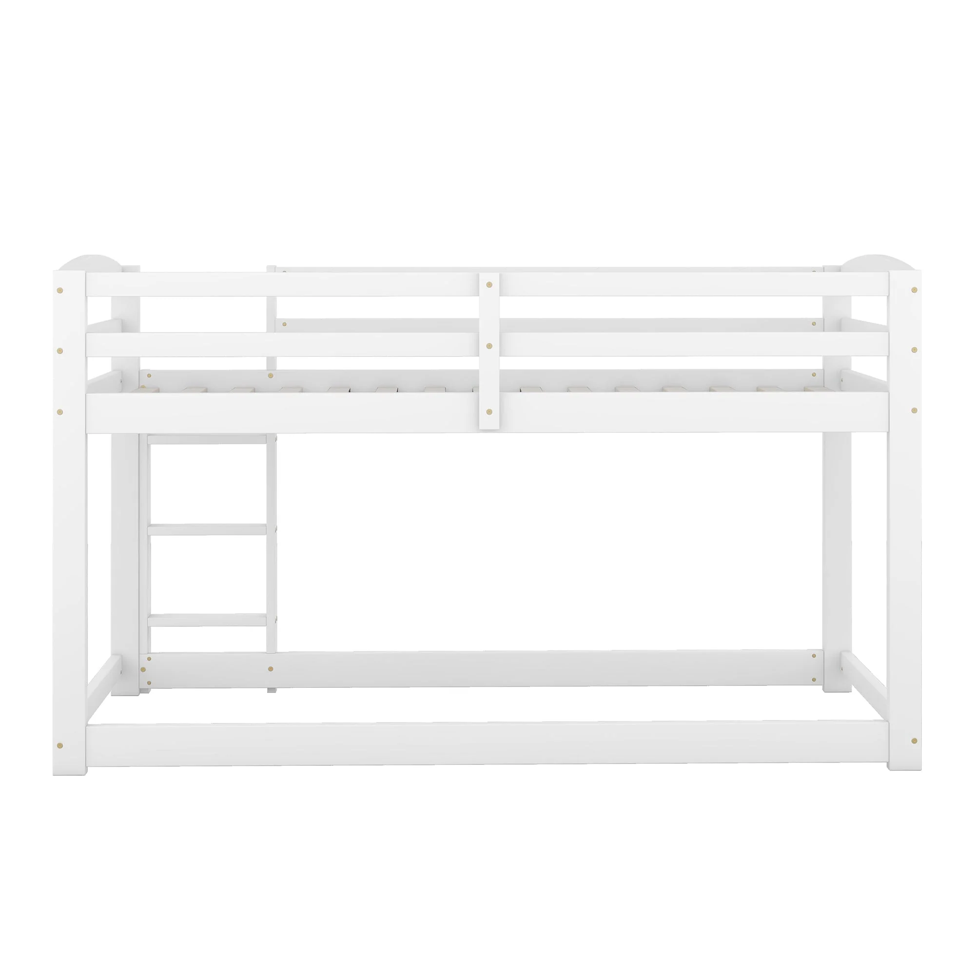 Bunk Bed 90x200cm Solid Pine Frame - White - Image 10