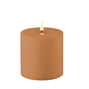 Caramel Outdoor LED Candle 10x10cm
