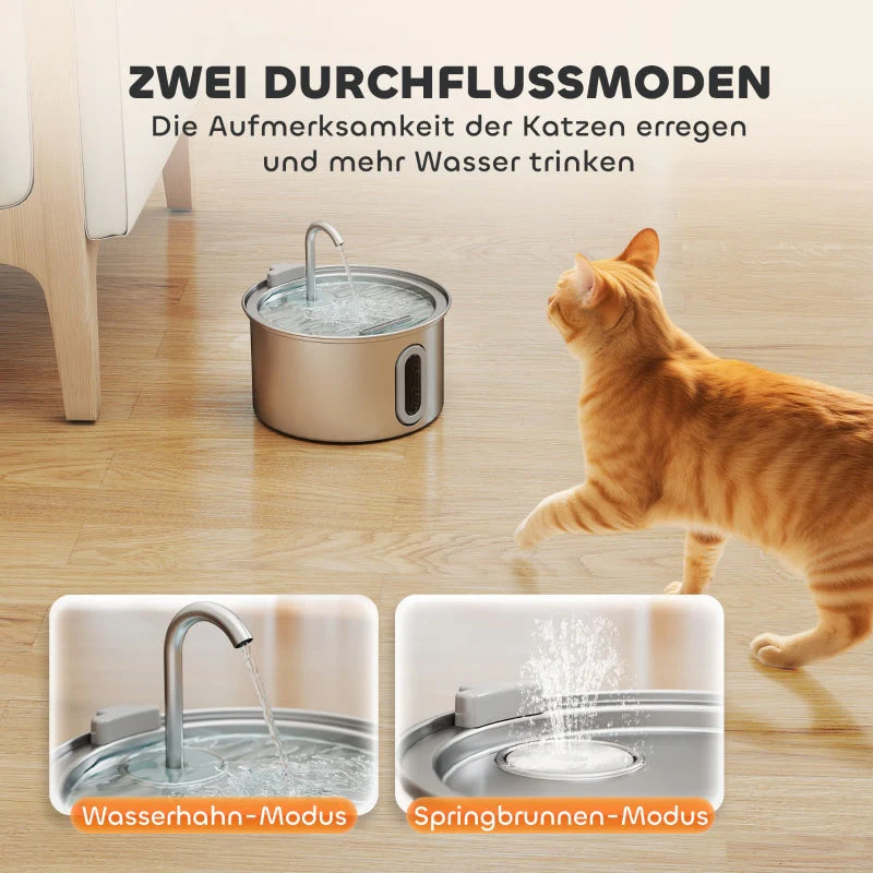Cat Fountain 2.5L Quiet Pump LED Activated Carbon Filter - Image 5