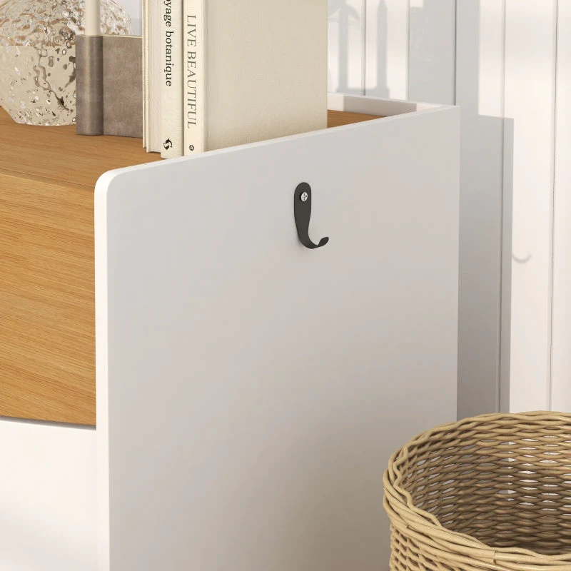 Cat Litter Box, Extendable Cabinet, Oak/White - Image 8