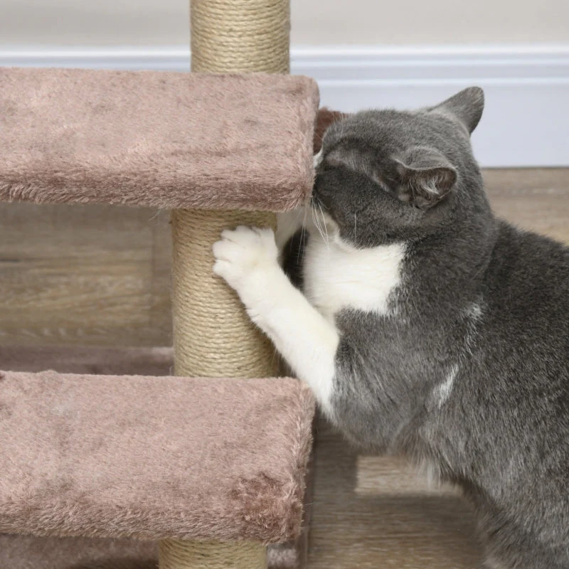 Cat Tree, 3 Steps Play Ball, Brown - Image 7