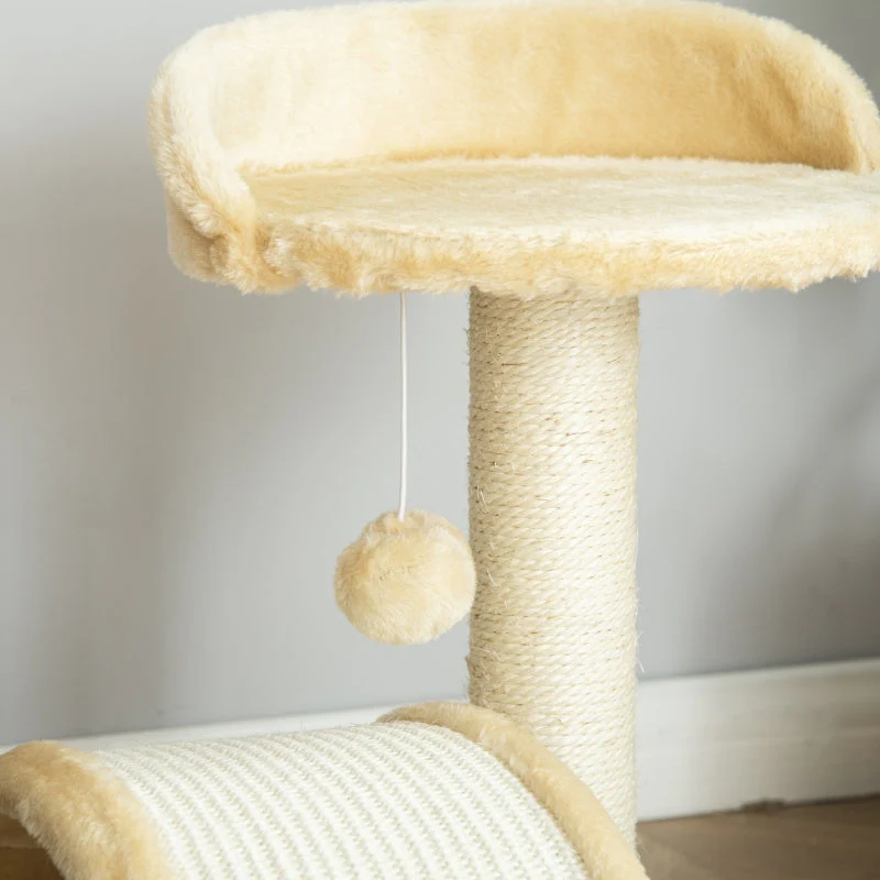 Cat Tree, Play Balls, Sisal Rope, Beige - Image 8