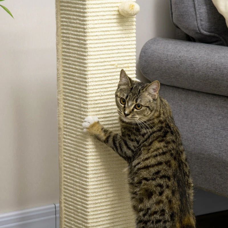 Cat Tree with Toys, 80 cm, Beige + Natural - Image 7