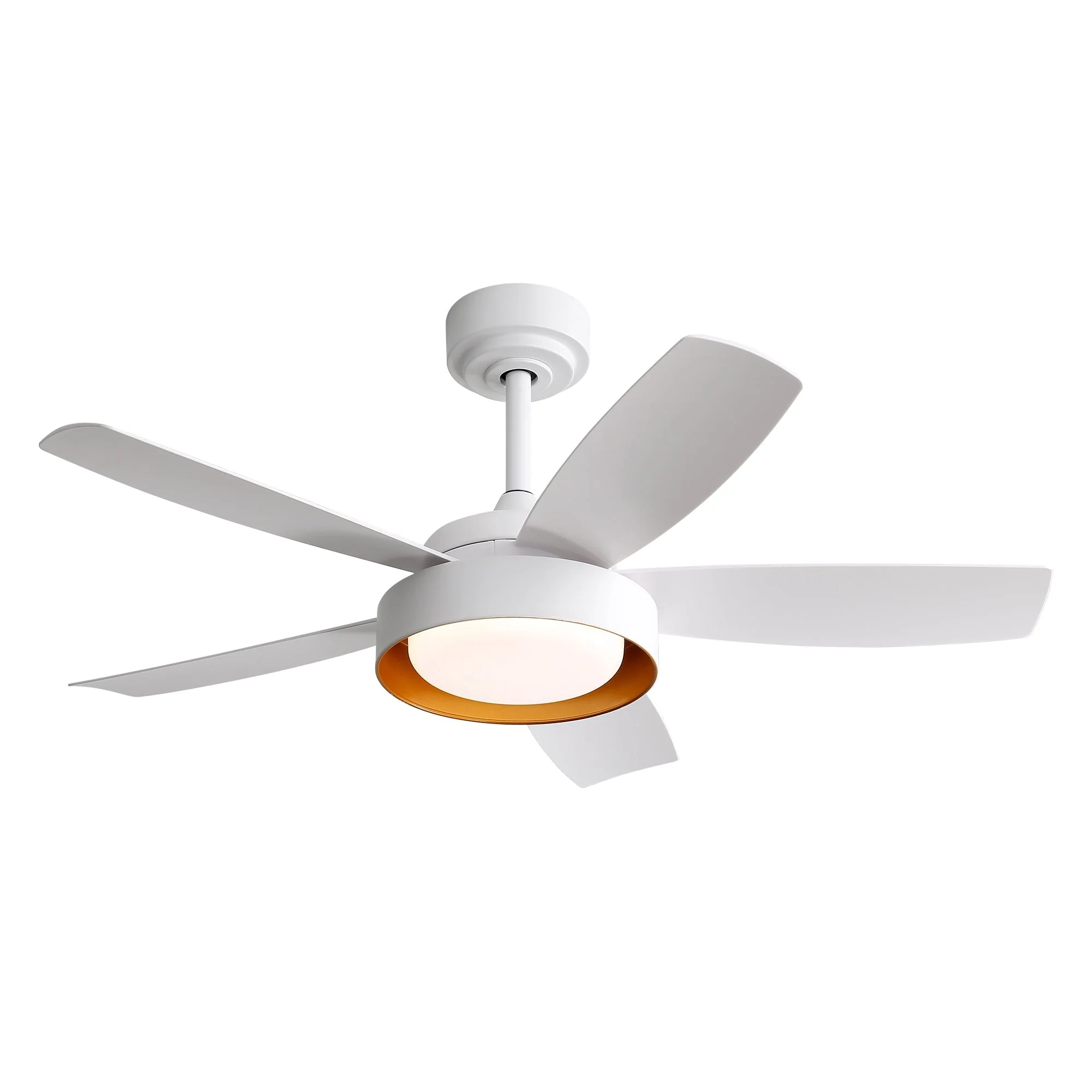 Ceiling Fan 42-Inch 22W LED Light Remote Control Reversible DC Motor White - Image 2
