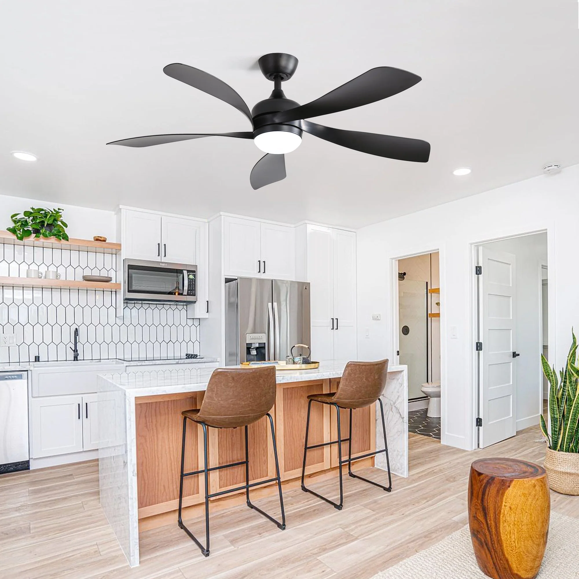 Ceiling Fan 52-inch LED Dimmable 6-Speed Quiet Reversible Timer - Image 4