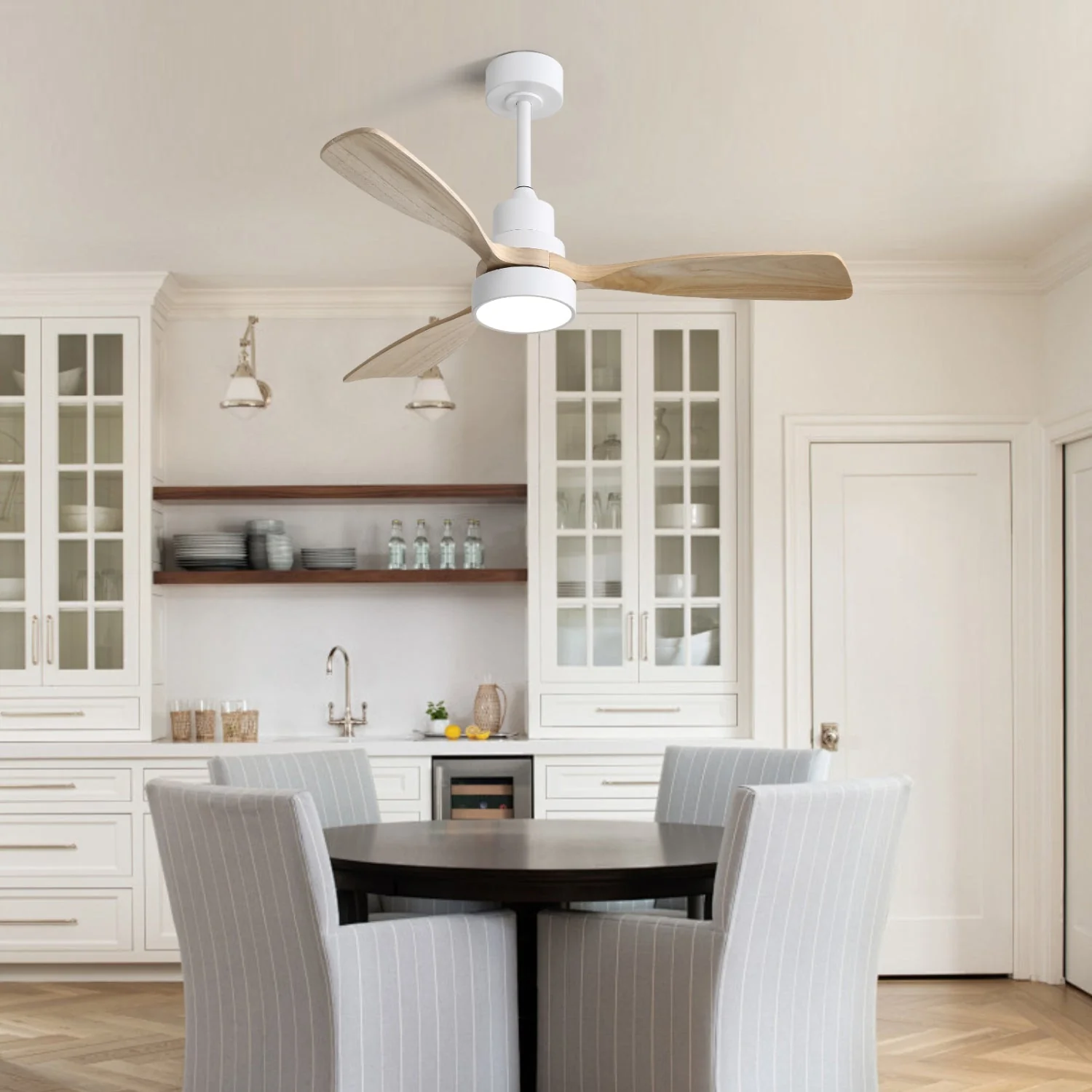 Ceiling Fan with Light 48 Inch LED Dimmable 3 Color Reversible Timer - Image 4