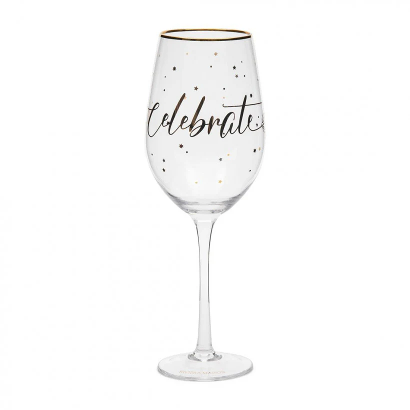 Celebrate Wine Glass