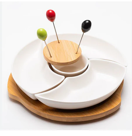 Ceramic Dip Set Small w/Turntable
