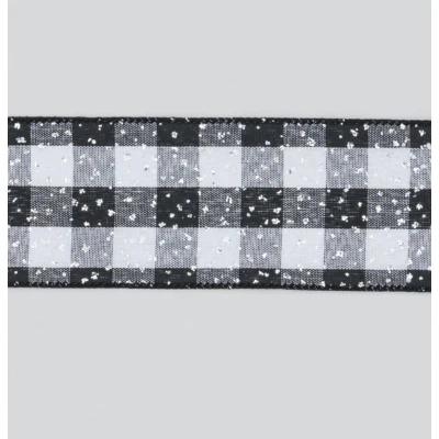 Check Ribbon Black/Silver