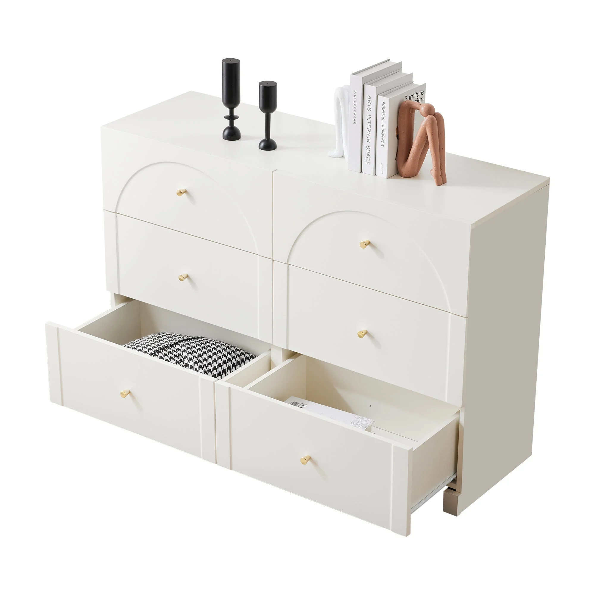 Chest of Drawers with 6 Drawers, White - Image 11