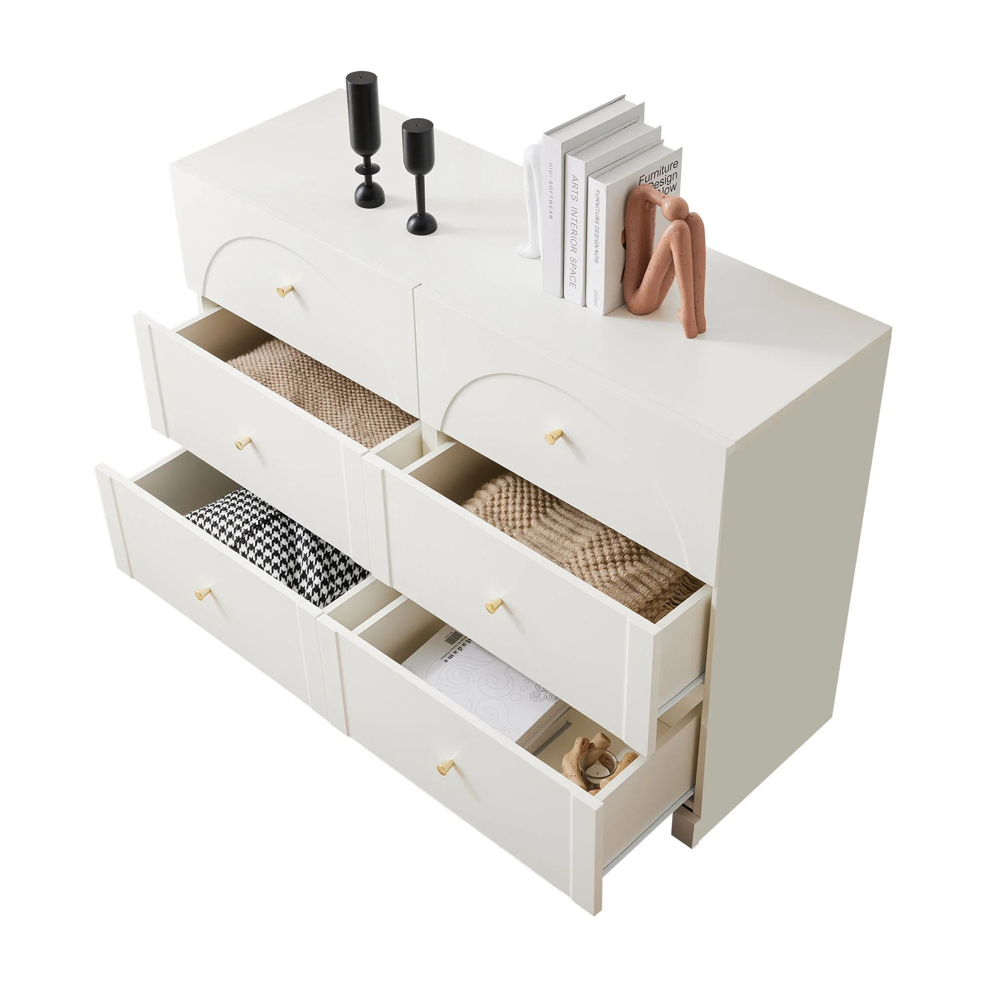 Chest of Drawers with 6 Drawers, White - Image 12