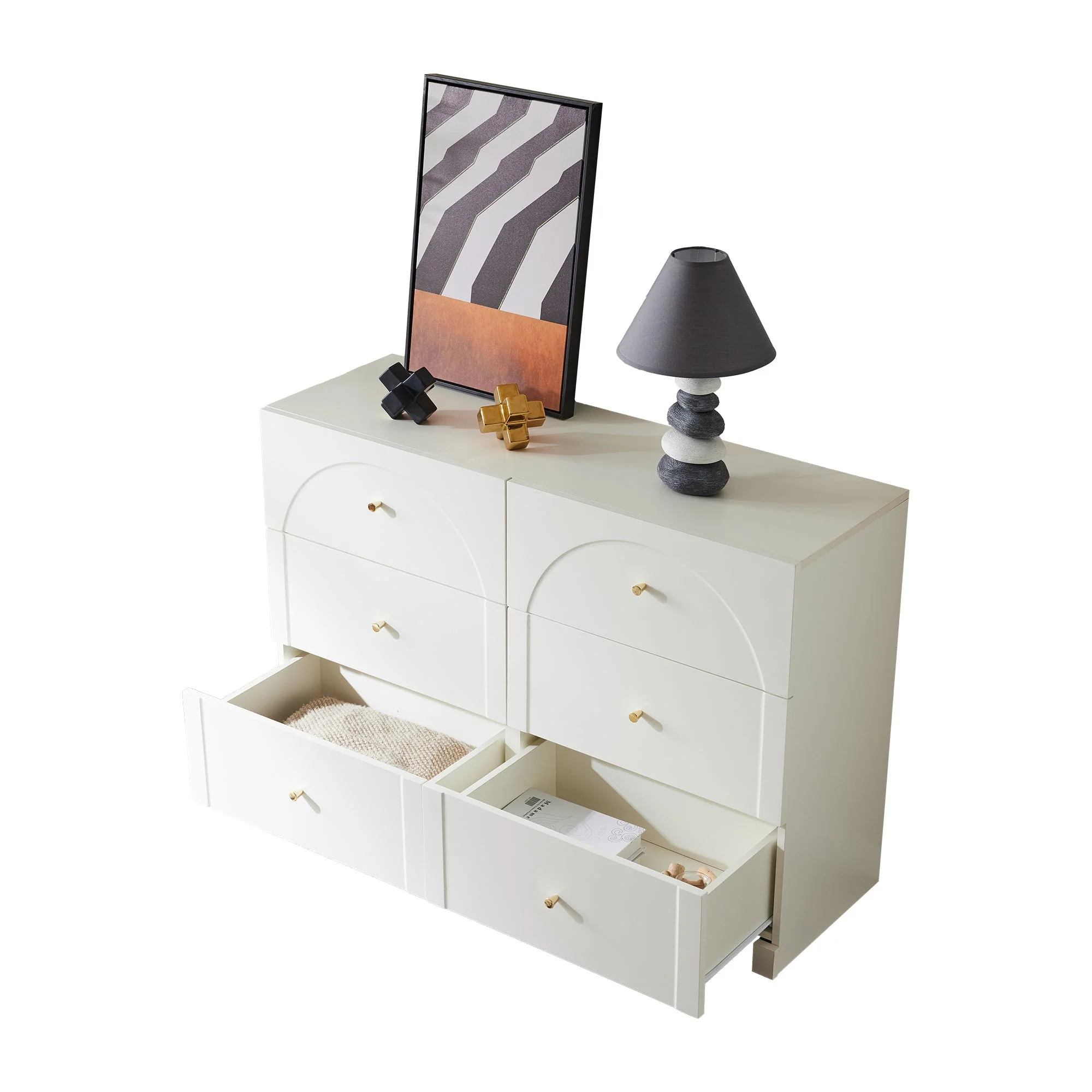 Chest of Drawers with 6 Drawers, White - Image 8