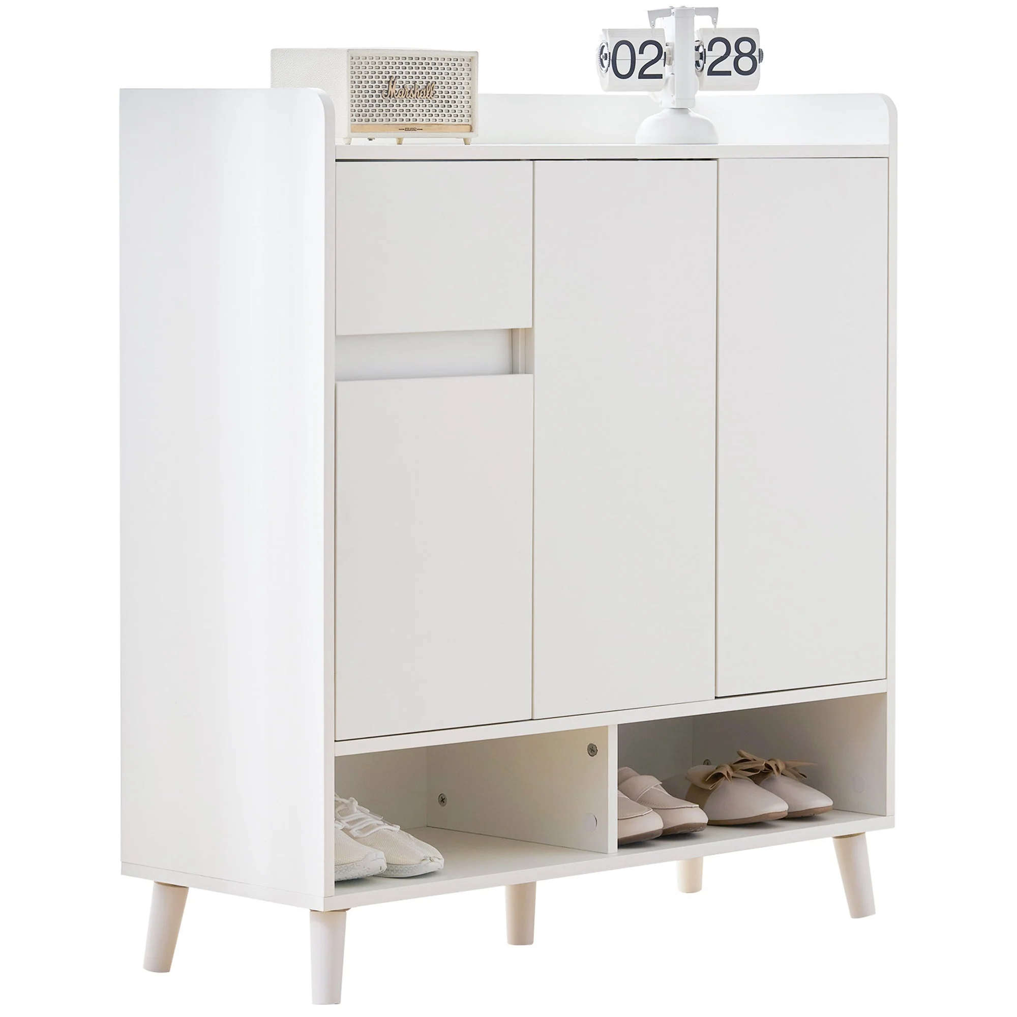 Chest of drawers with adjustable shelves, minimalist home organizer, solid wood - Image 9
