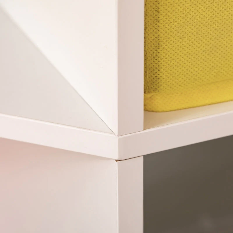 Children's Corner Shelf 3 Storage Boxes Toy Storage White - Image 8