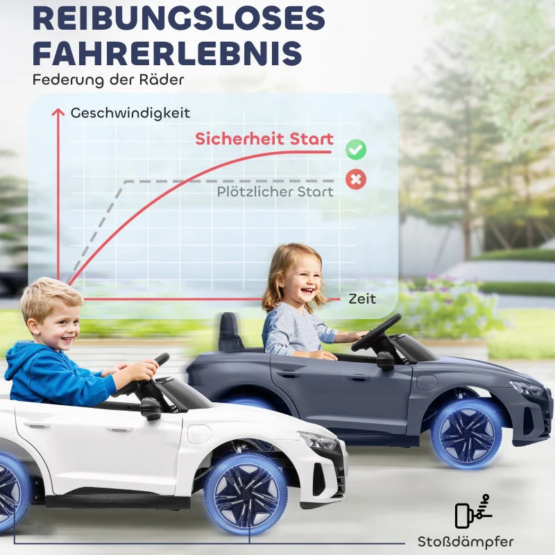 Children's Electric Car 12V with Remote Control, 2 Motors, 4 Suspended Wheels, Gray - Image 6