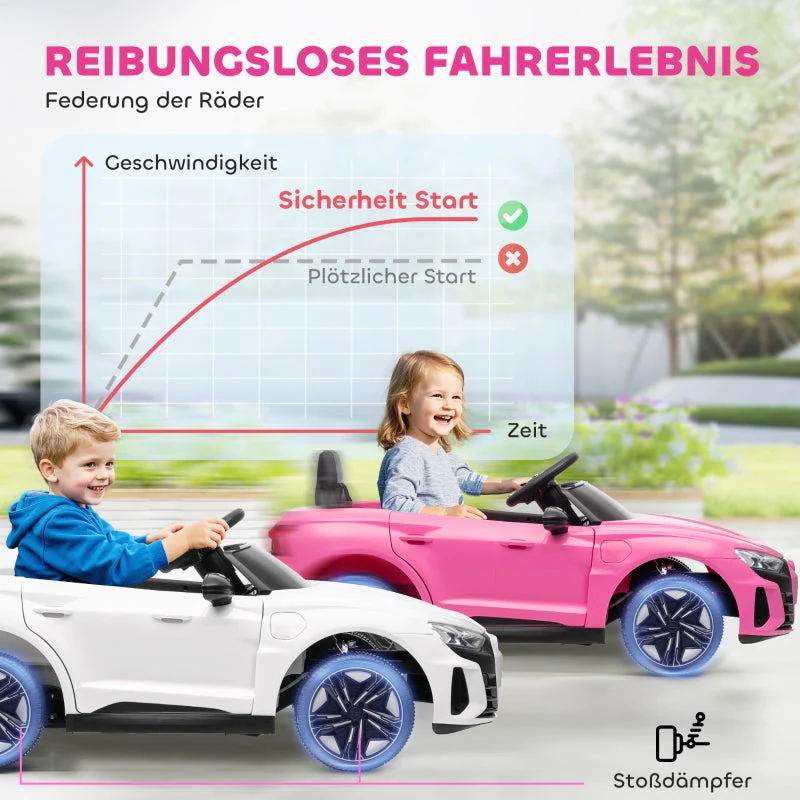 Children's Electric Car 12V with Remote Control, 2 Motors, 4 Suspended Wheels, Pink - Image 7