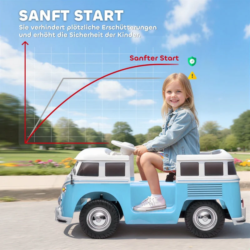 Children's Electric Car with 12V Dual Motor and MP3, Blue - Image 13