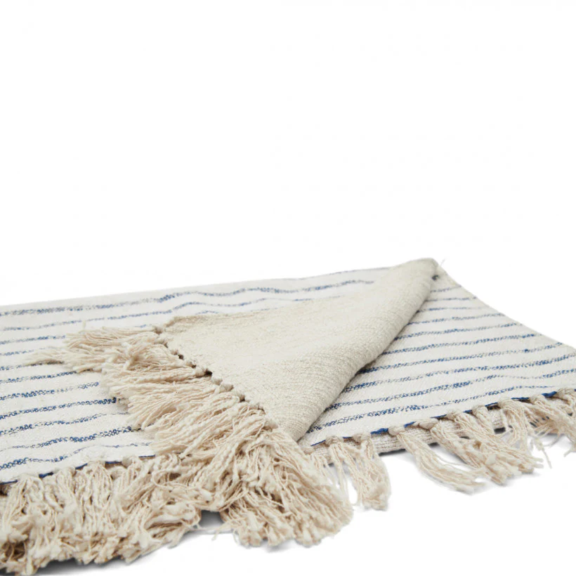 Club Stripe Throw (Sand) - 170x130cm