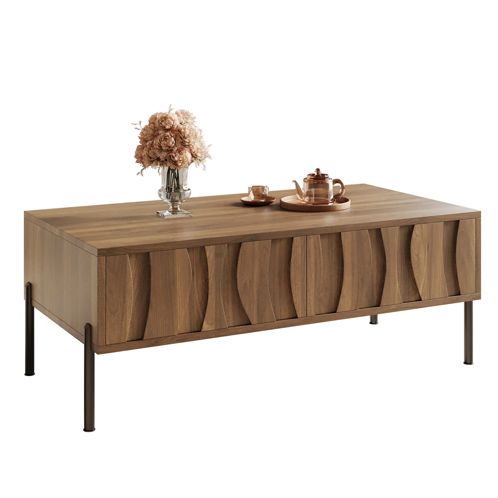 Coffee Table Modern Retro Style 105x55x41 cm - Image 2