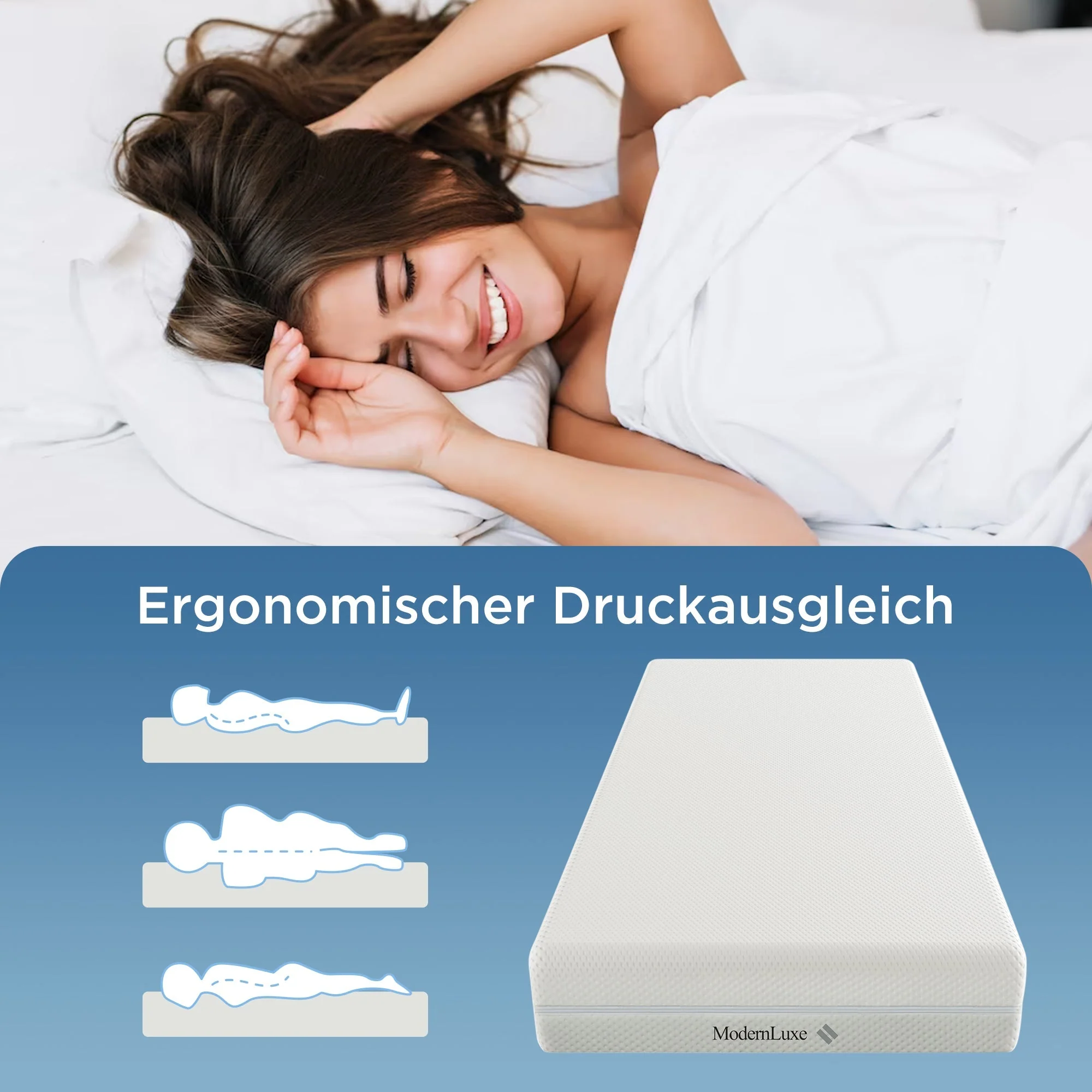Cold Foam Mattress, 160x200 7-Zone Comfort 20cm H3/H2, Ergonomic with Washable Cover - Image 10