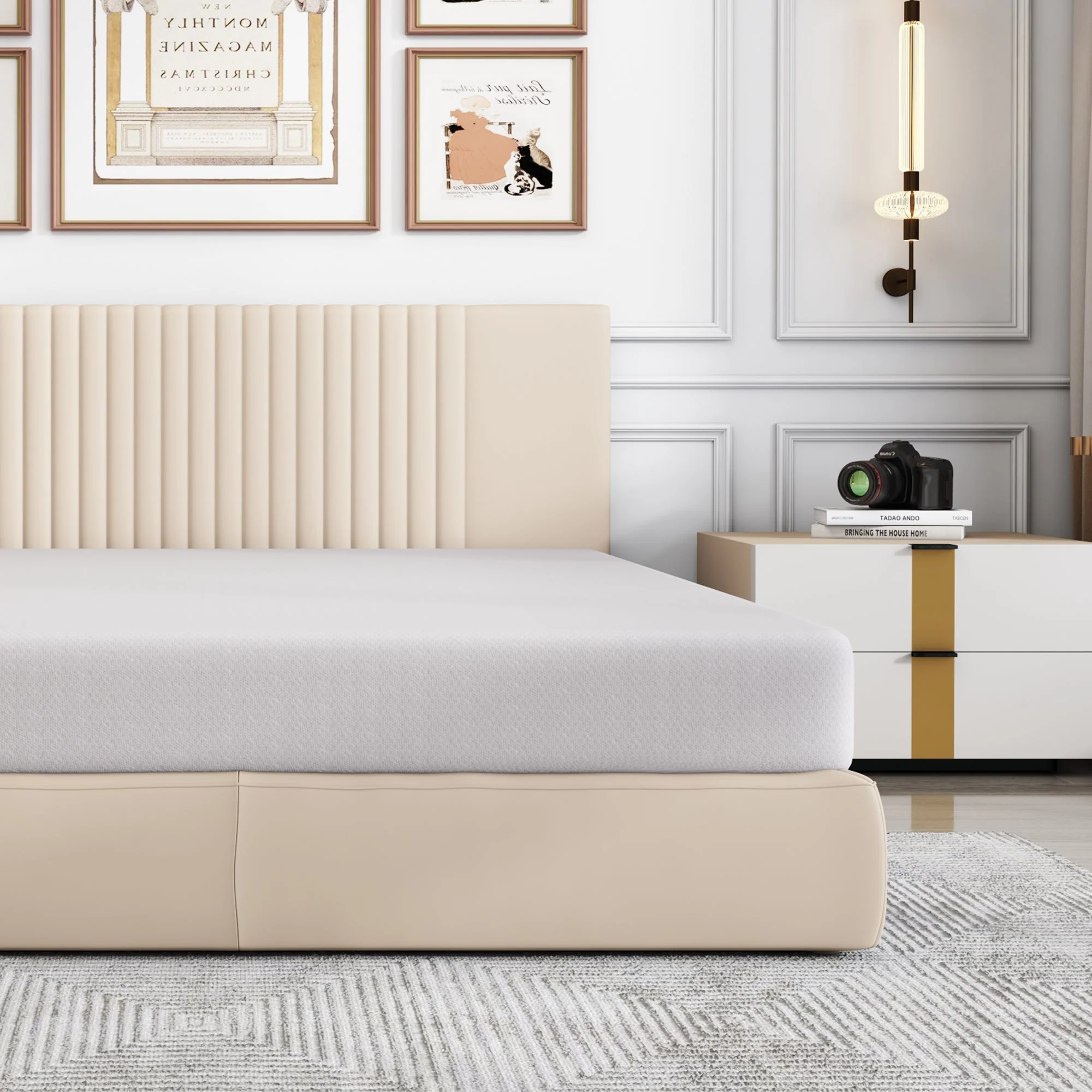 Comfortable mattress, anti-slip, Oeko-Tex certified, ergonomic, breathable, durable, firmness H3, 140x200cm - Image 2