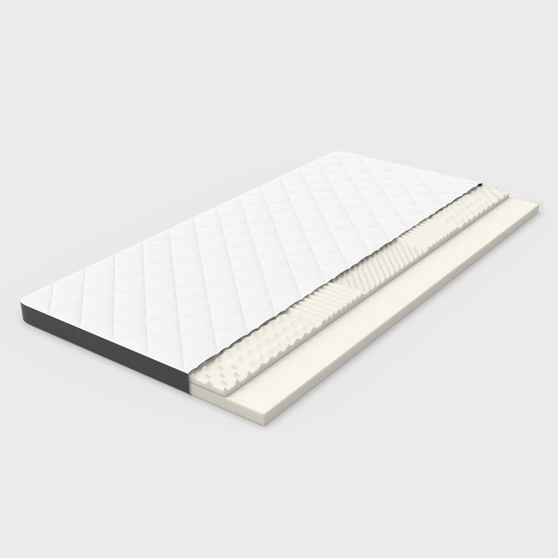 Comfortable Mattress H3, 7 Zone Foam, Medium Strength, 7cm Height, Oeko TEX Certified Foam - Image 2