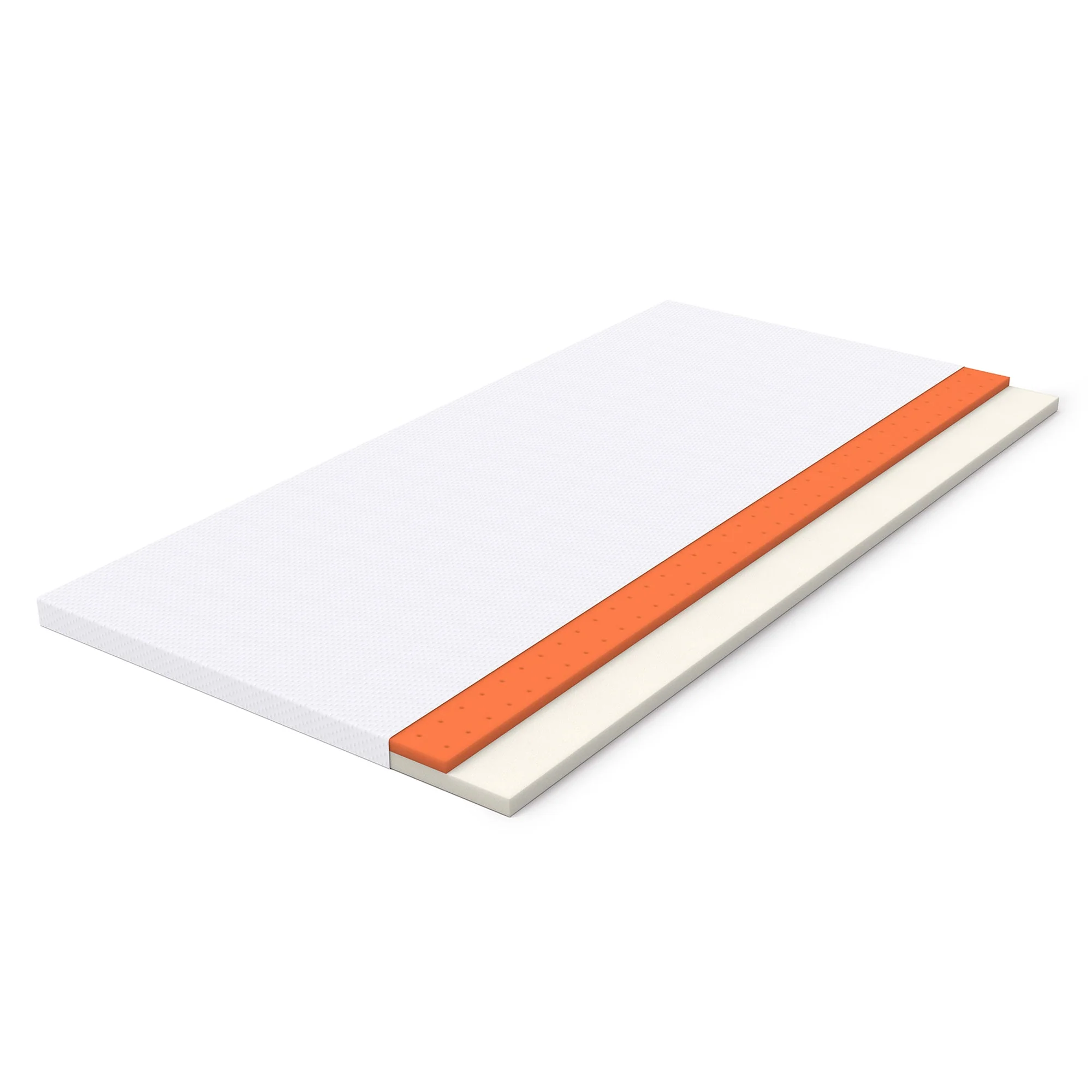 Comfortable Mattress H3 Medium Strength Oeko TEX Washable 140x200cm, White - Image 2